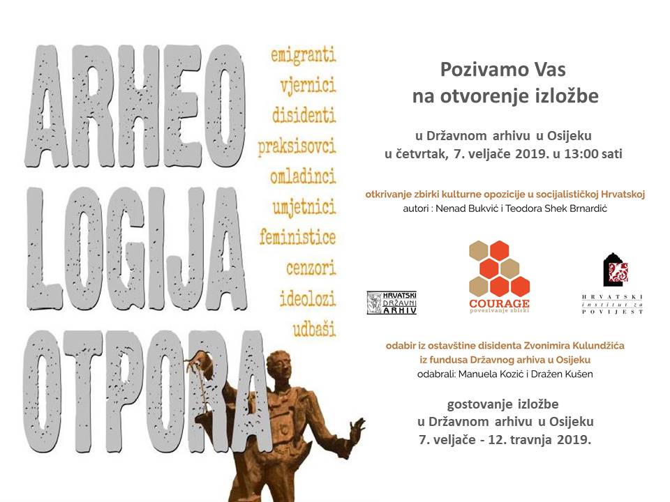 Pozivnica za arhivsku izlozbu Arheologija otpora