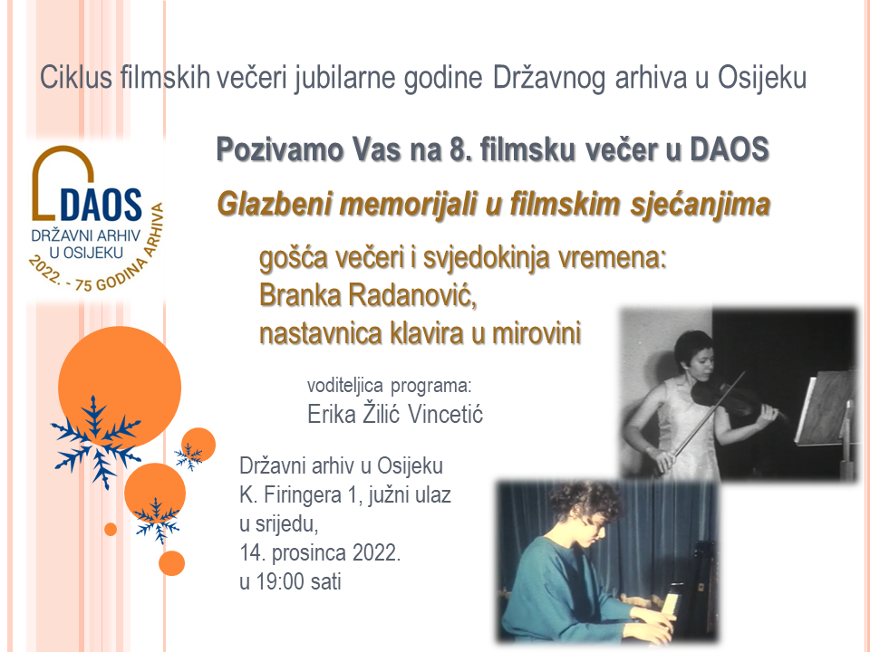 POZIVNICA 8. filmska vecer u DAOS 2022