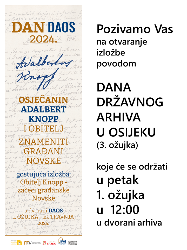 Pozivnica za DAN DAOS 2024 Adalbert Knopp