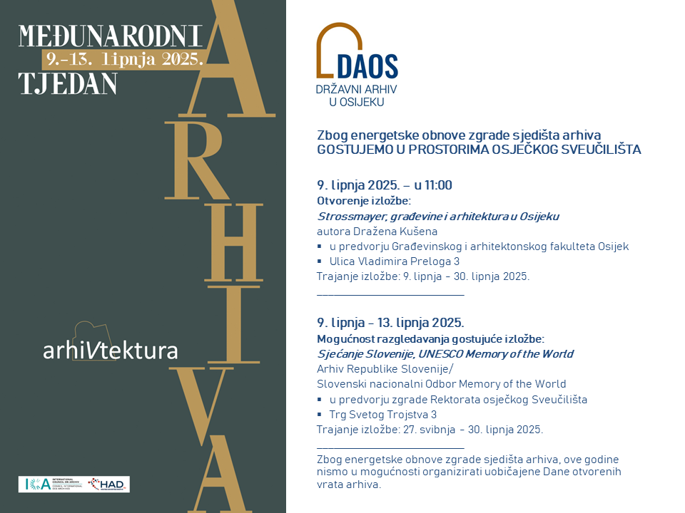 DAOS POZIVNICA Medunarodni tjedan arhiva 2025