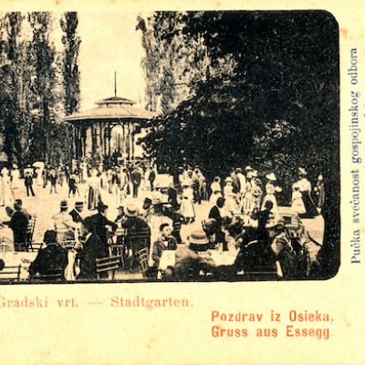 HR-DAOS-2092 1.177., Zbirka razglednica, Gradski vrt