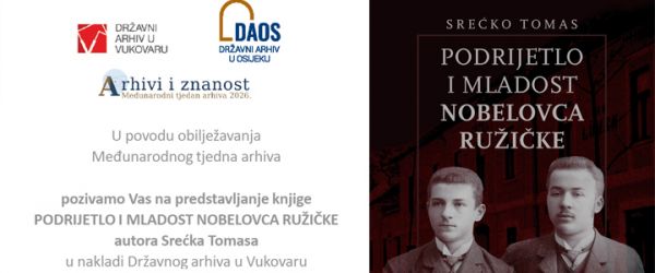 Predstavljanje knjige: Podrijetlo i mladost nobelovca Ružičke